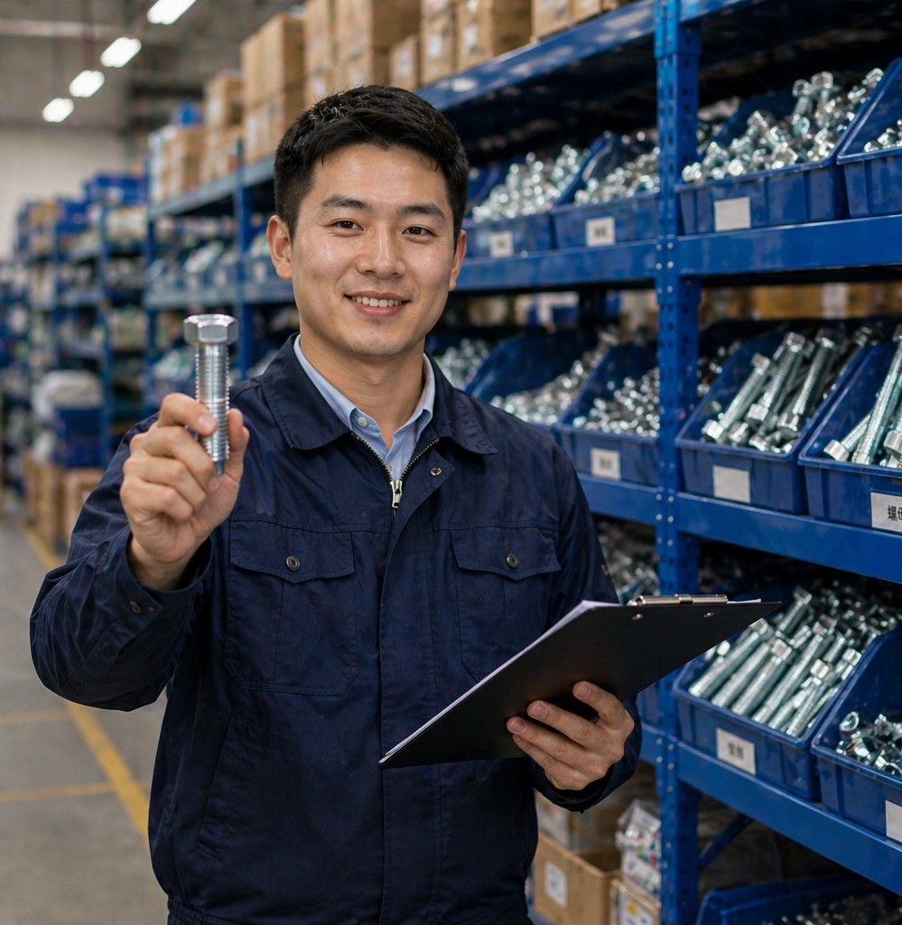 Professional quality inspection and testing of bolts and fasteners